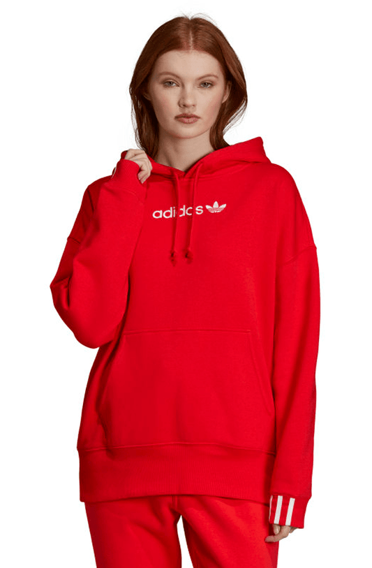 MOLETOM ADIDAS COEEZE CAPUZ FEMININO VERMELHO - NewSkull