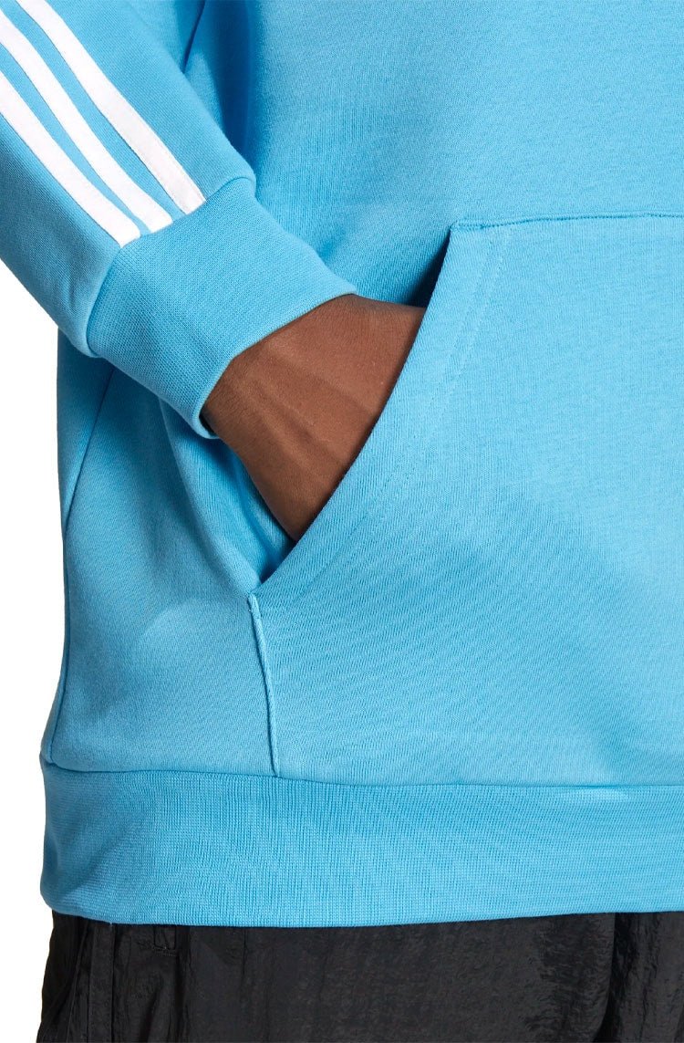 Moletom Adidas Com Três Listras Adicolor Classics Azul/Branco - NewSkull