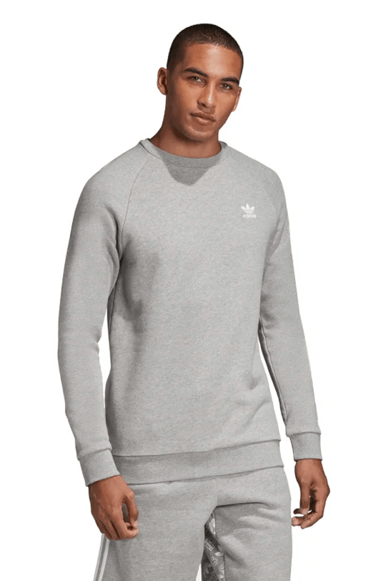 MOLETOM ADIDAS ESSENTIAL CREWNECK CARECA CINZA - NewSkull