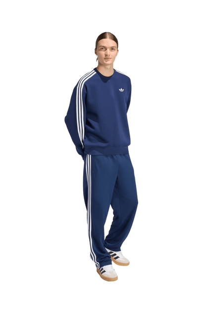 Moletom Adidas Oversized Adicolor 3 - Stripes Azul Marinho/Branco - NewSkull