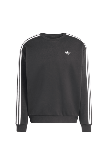 Moletom Adidas Oversized Adicolor 3 - Stripes Preto/Branco - NewSkull