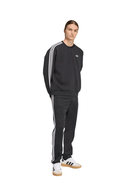 Moletom Adidas Oversized Adicolor 3 - Stripes Preto/Branco - NewSkull