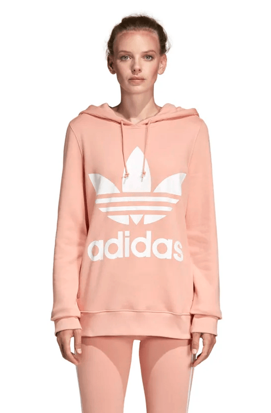 MOLETOM ADIDAS TREFOIL CAPUZ FEMININO ROSA - NewSkull