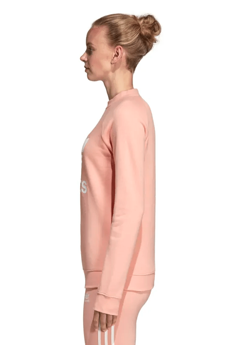 MOLETOM ADIDAS TREFOIL CREWNECK CARECA FEMININO ROSA - NewSkull