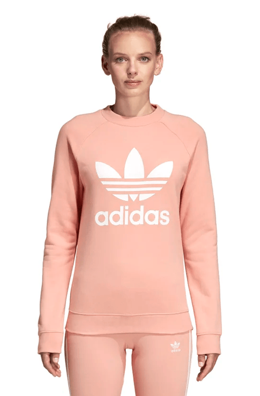 MOLETOM ADIDAS TREFOIL CREWNECK CARECA FEMININO ROSA - NewSkull