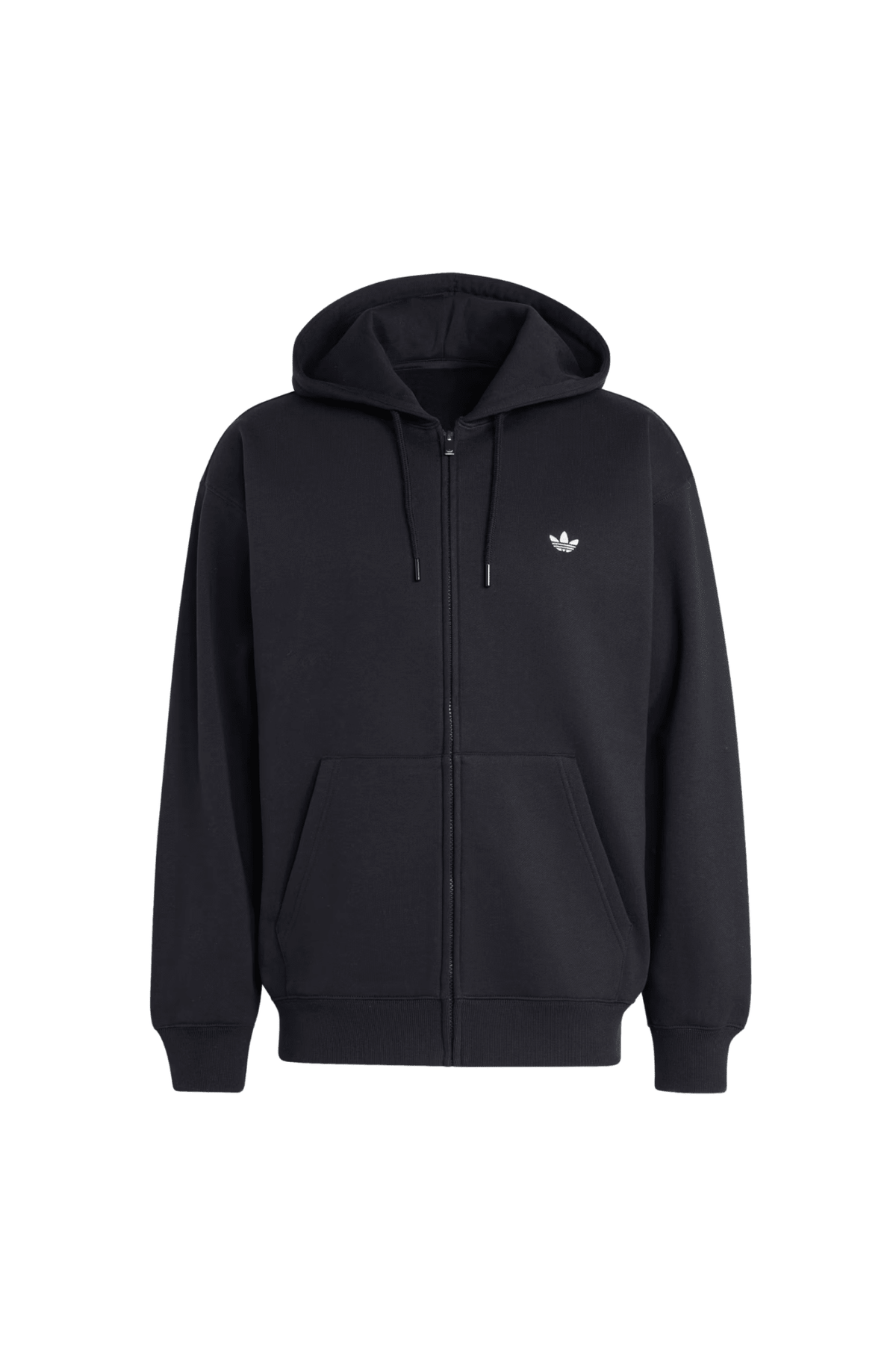Moletom Adidas Trefoil Essentials Full Zip Hoodie Preto - NewSkull