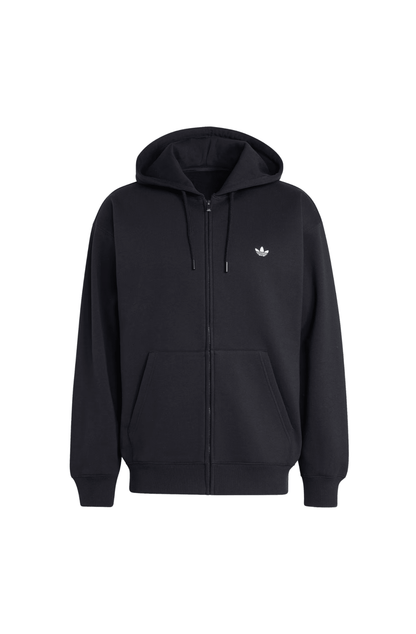 Moletom Adidas Trefoil Essentials Full Zip Hoodie Preto - NewSkull