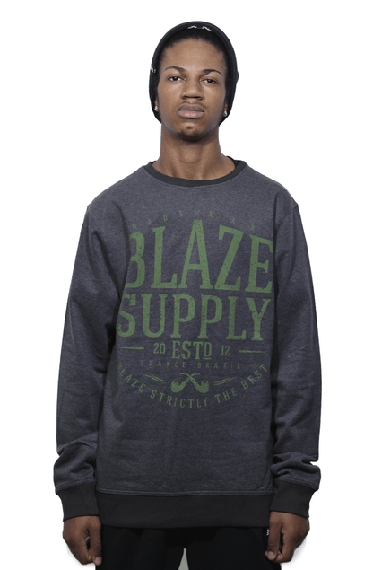 Moletom Blaze Careca Blazes Cinza - NewSkull