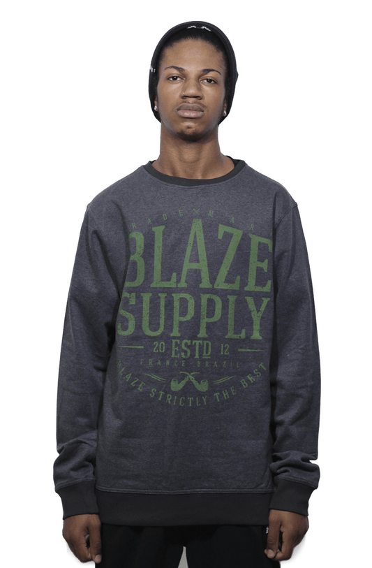 Moletom Blaze Careca Blazes Cinza - NewSkull