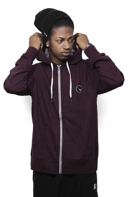 Moletom Blaze Zipper Patch Bordo - NewSkull