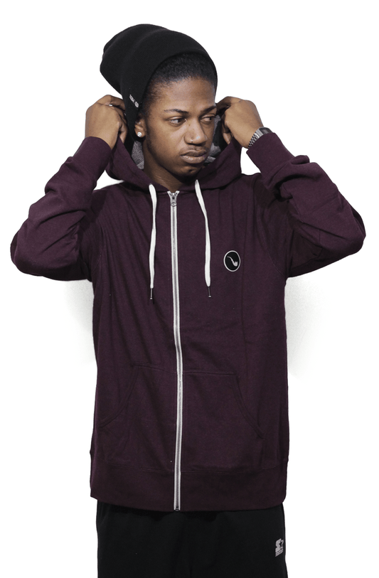 Moletom Blaze Zipper Patch Bordo - NewSkull