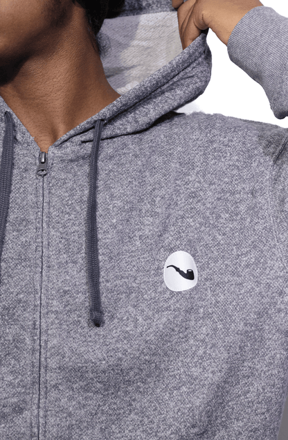 Moletom Blaze Zipper Patch Mescla - NewSkull
