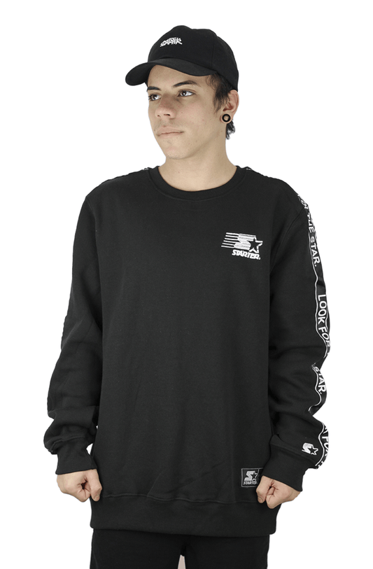 Moletom Careca Starter Banda Preto - NewSkull