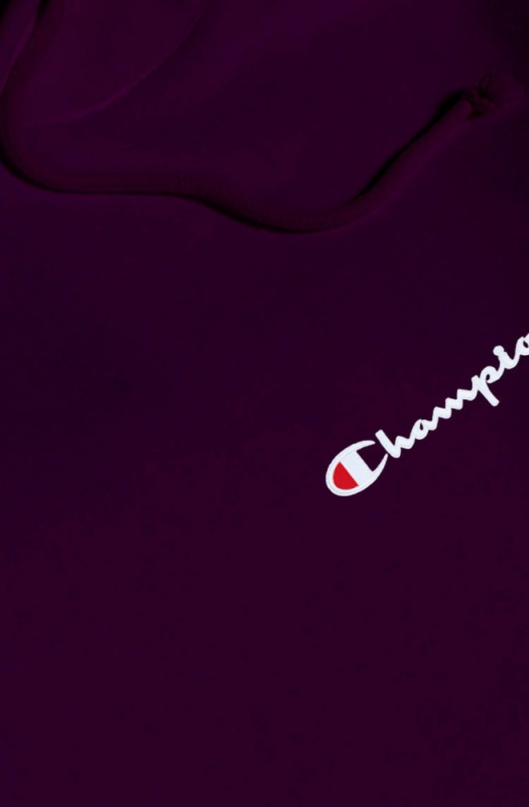 Moletom Champion Canguru Life T Reverse Weave Script Logo Bordo/Branco - NewSkull