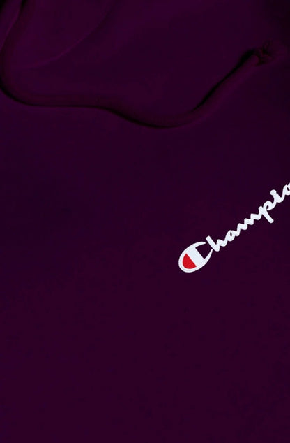 Moletom Champion Canguru Life T Reverse Weave Script Logo Bordo/Branco - NewSkull