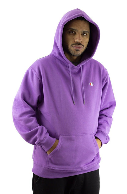 Moletom Champion Canguru Super Fleece C Logo Embroidery Color Roxo/Branco - NewSkull