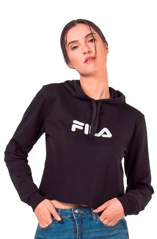 Moletom Fila Easy II Feminino Preto/Branco - NewSkull