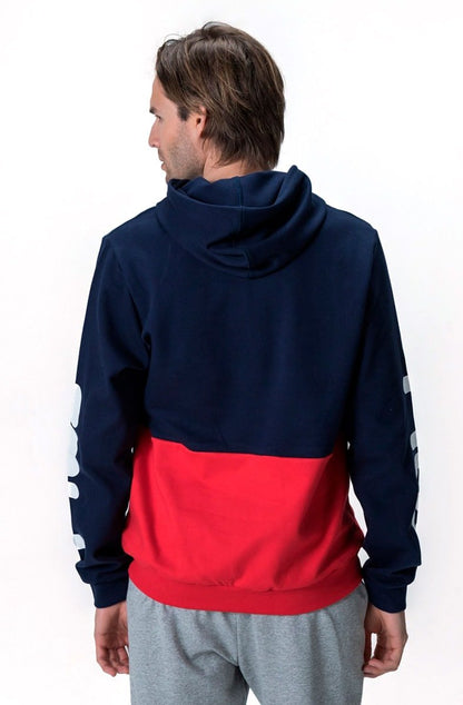 Moletom FILA Fbox Capuz Azul/Vermelho - NewSkull