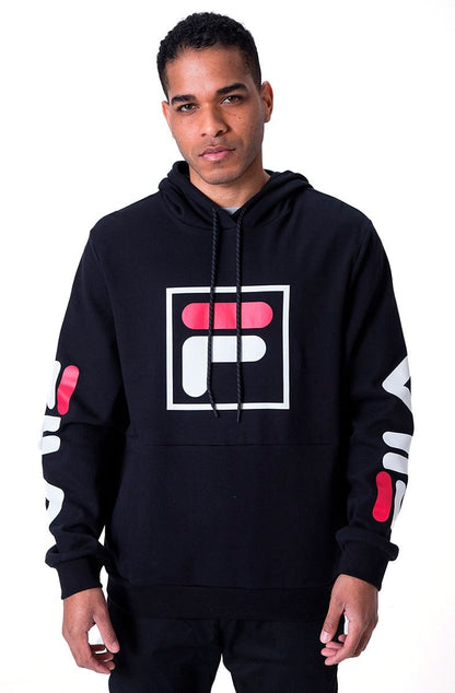 Moletom FILA Fbox Capuz Preto/Preto - NewSkull