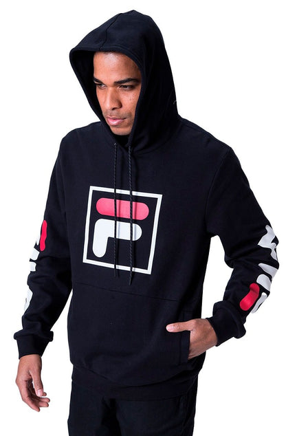 Moletom FILA Fbox Capuz Preto/Preto - NewSkull