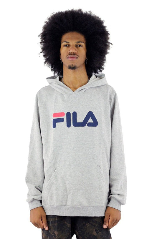 Moletom FILA Letter New Capuz Cinza/Mescla - NewSkull
