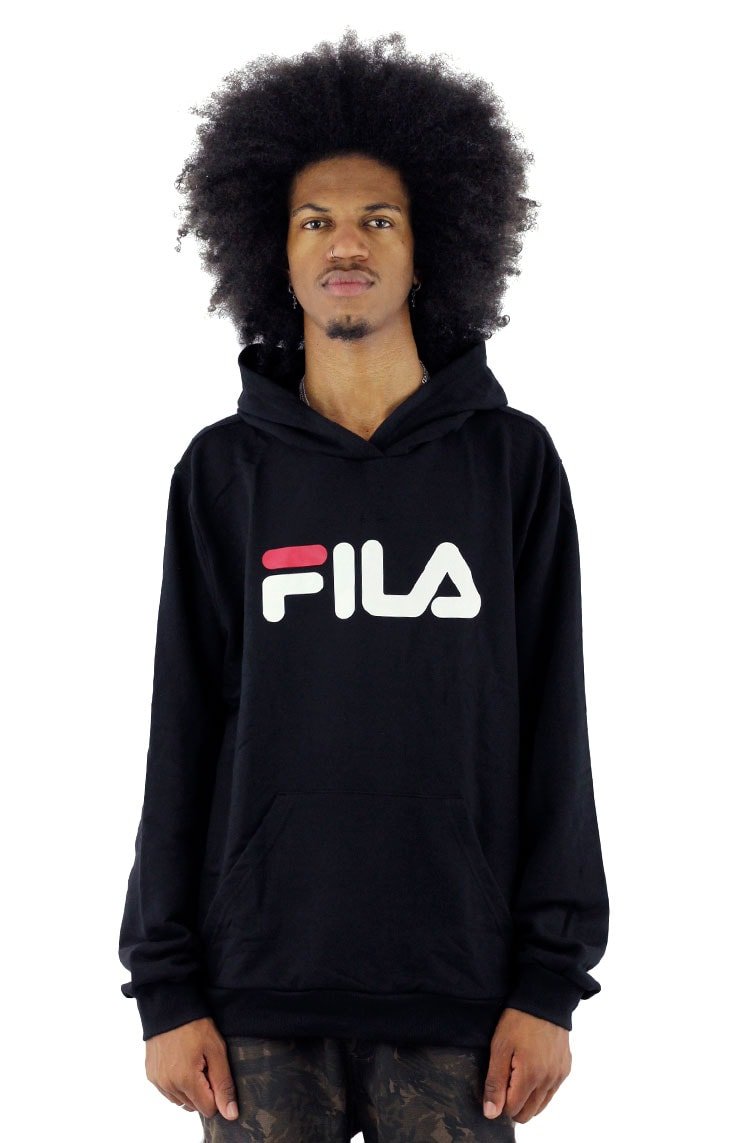 Moletom FILA Letter New Capuz Preto - NewSkull