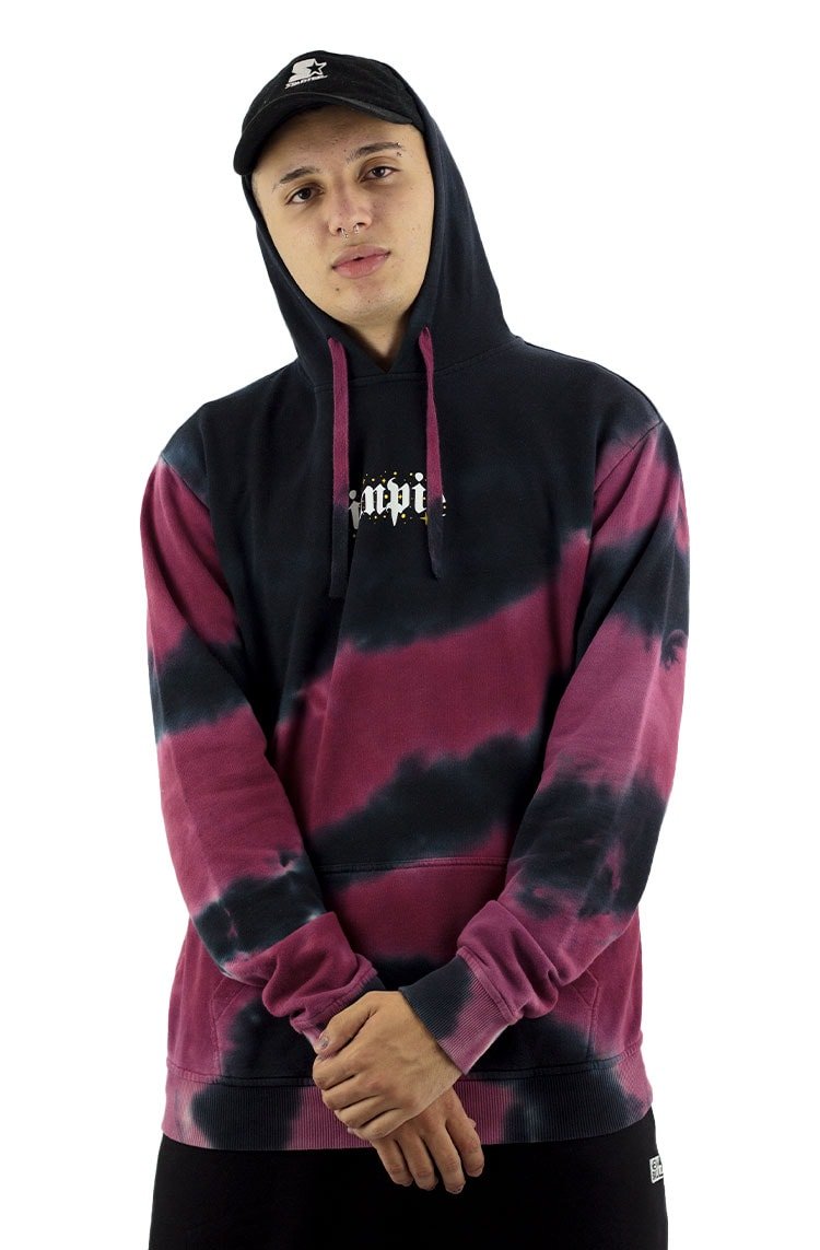 Moletom Impie Beat Them All Tie Dye Preto - NewSkull