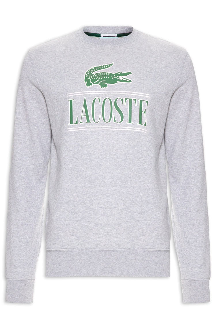 Moletom Lacoste Masculino Classic Fit Cinza - NewSkull