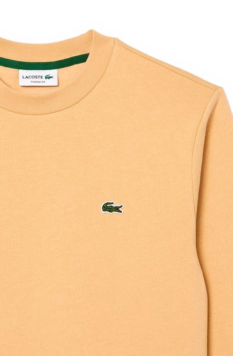 Moletom Lacoste Masculino Classic Gola Careca Caramelo - NewSkull