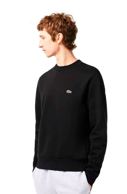 Moletom Lacoste Masculino Classic Gola Careca Preto - NewSkull