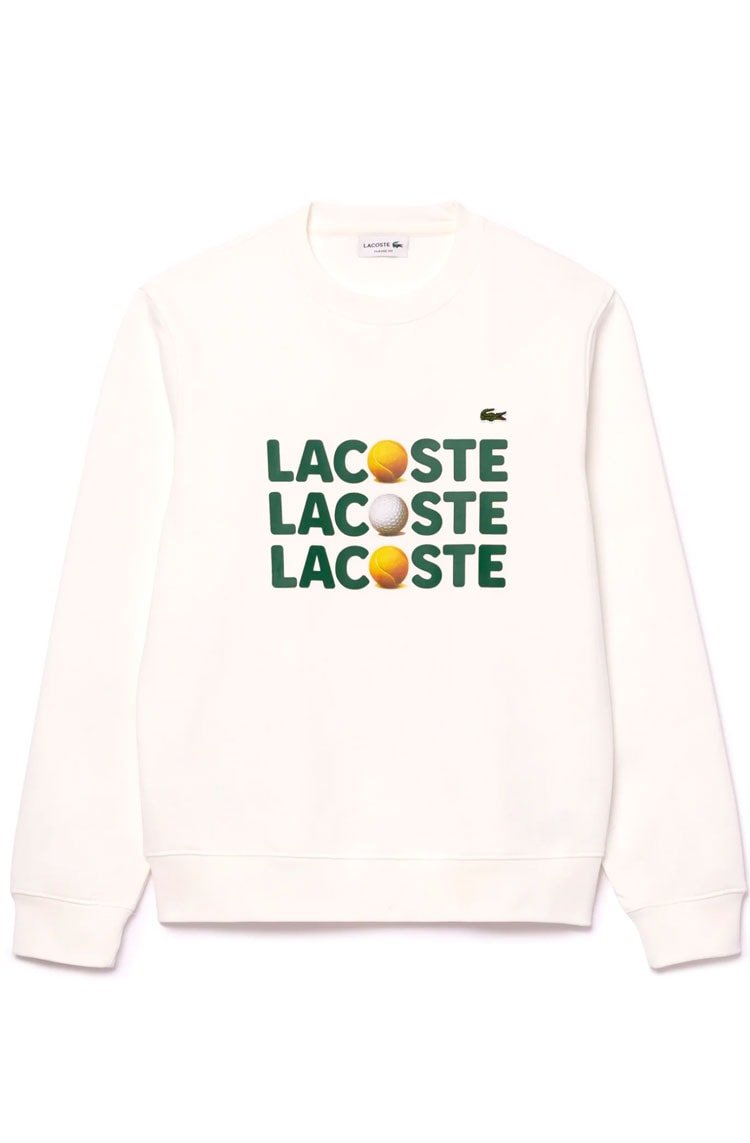 Moletom Lacoste Masculino Classic Logo Tênis Triplo Branco - NewSkull