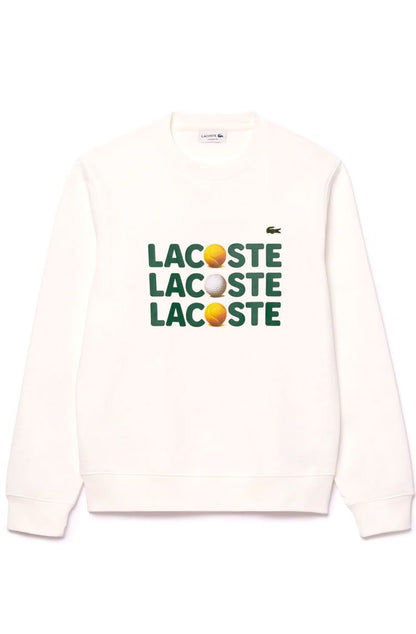 Moletom Lacoste Masculino Classic Logo Tênis Triplo Branco - NewSkull