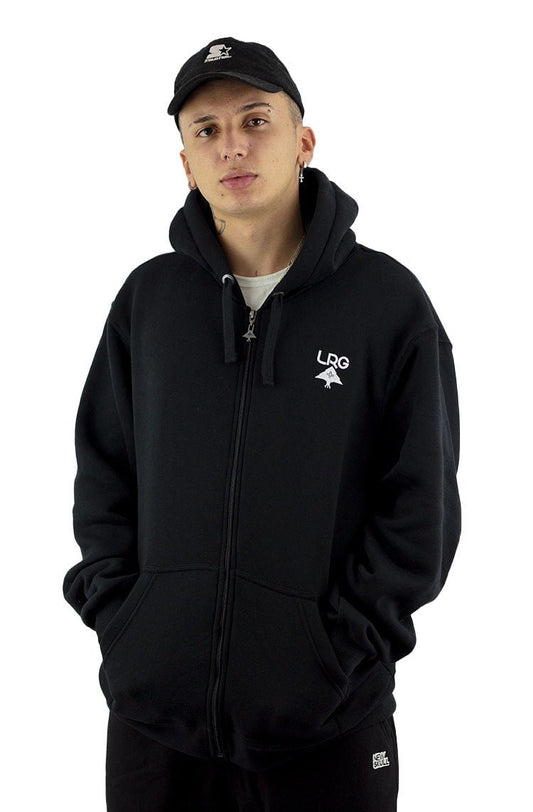 Moletom LRG Canguru Aberto Logo Plus Arvore Preto/Branco - NewSkull
