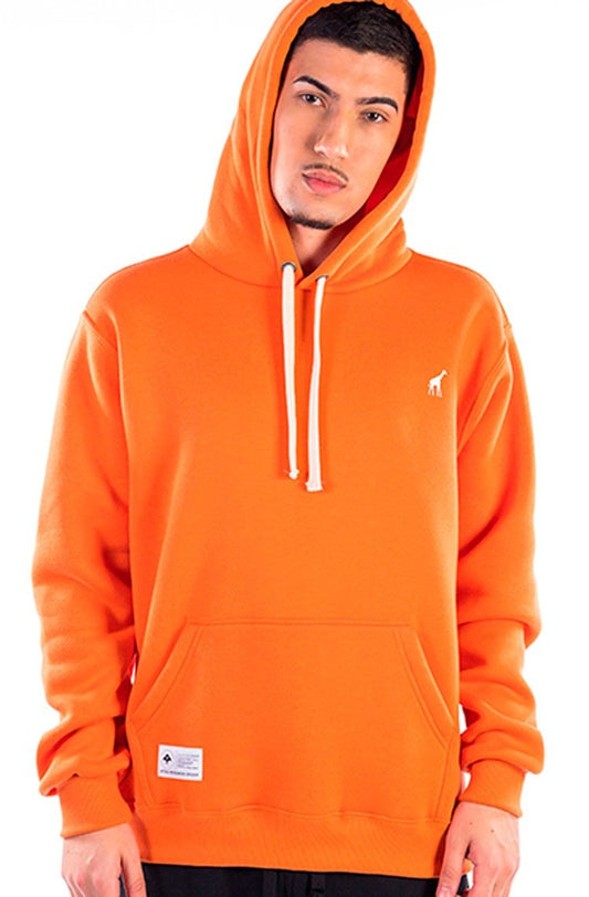 Moletom LRG Canguru Fechado Logo Giraffe Laranja/Branco - NewSkull