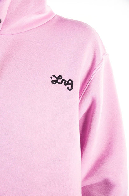 Moletom LRG Canguru Fechado Logo Lifted Rosa/Preto - NewSkull