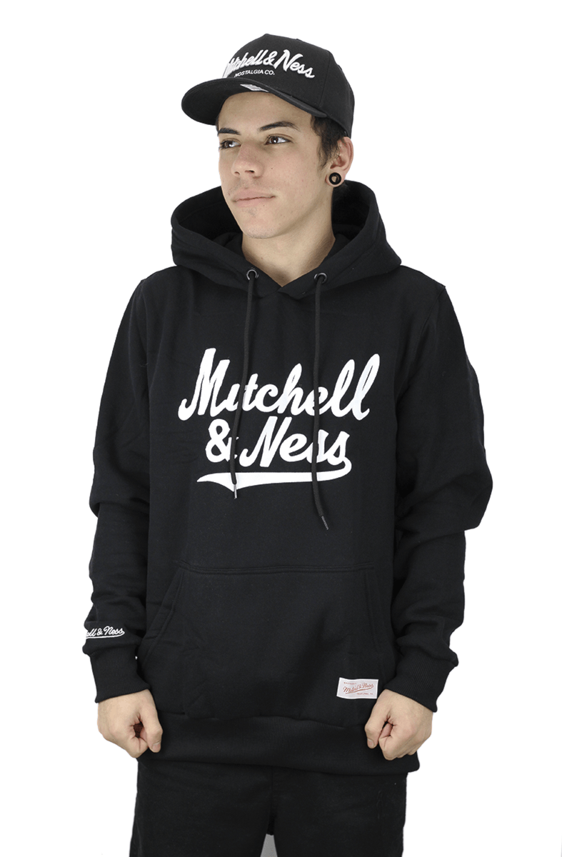 Moletom Mitchell e Ness Canguru Branded Preto - NewSkull
