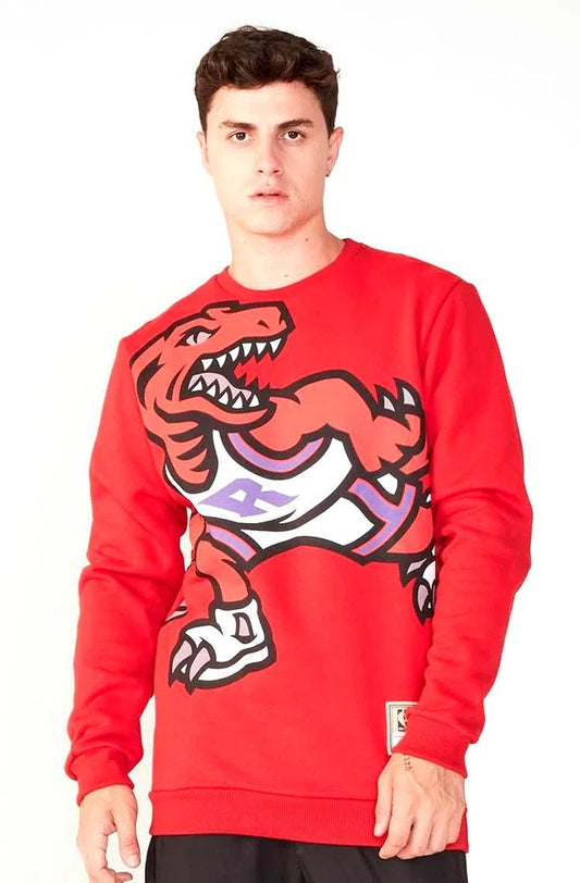 Moletom Mitchell & Ness Fechado Toronto Raptors Vermelho/Preto - NewSkull