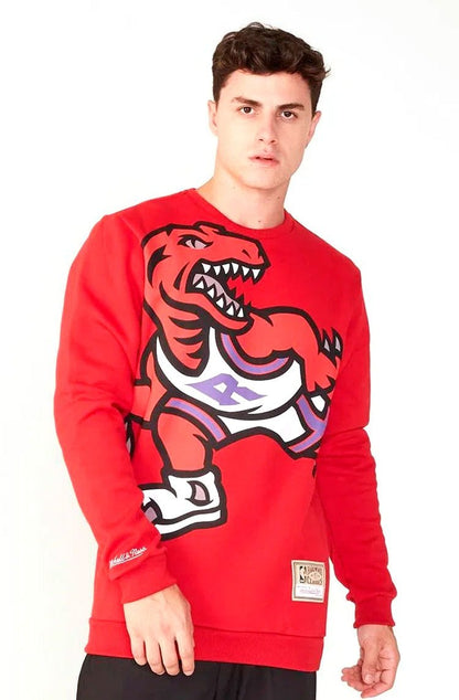 Moletom Mitchell & Ness Fechado Toronto Raptors Vermelho/Preto - NewSkull