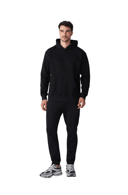 Moletom New Balance Athletics Small Logo Masculino Preto/Preto - NewSkull