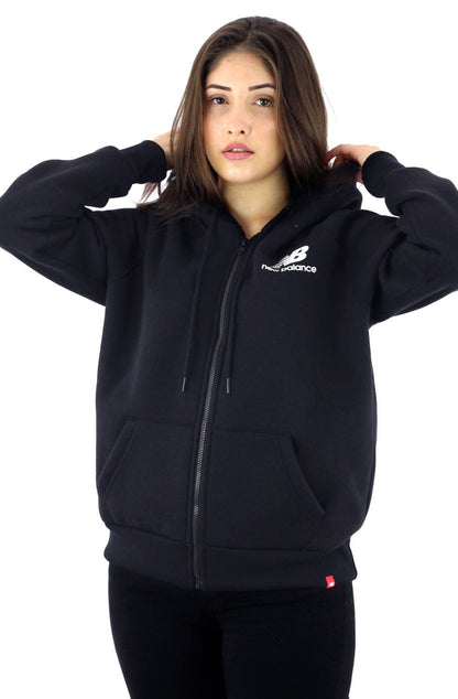 Moletom New Balance Canguru Feminino Capuz Preto 1 - NewSkull