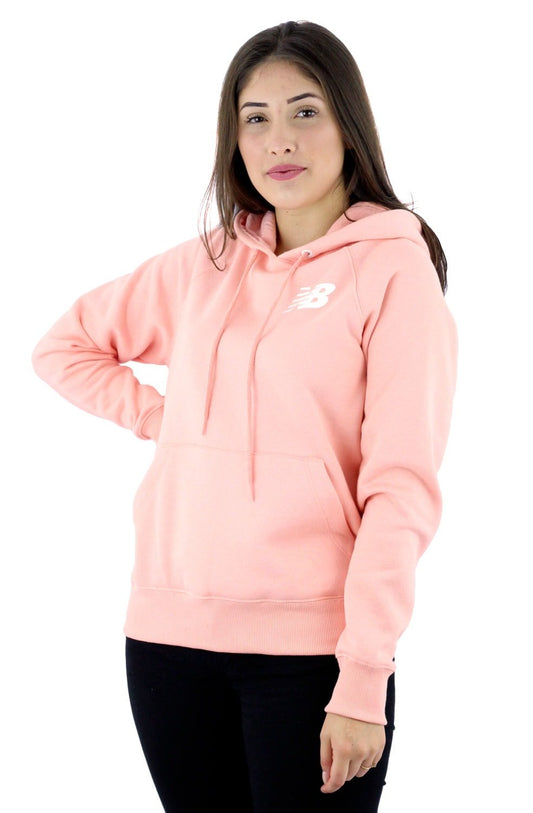 Moletom New Balance Canguru Feminino Capuz Rosa - NewSkull