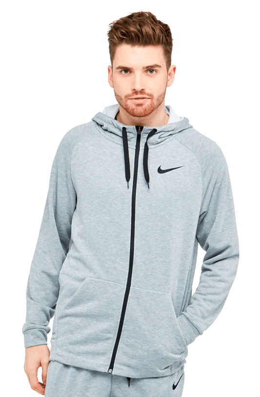 MOLETOM NIKE DRI - FIT CAPUZ CINZA - NewSkull