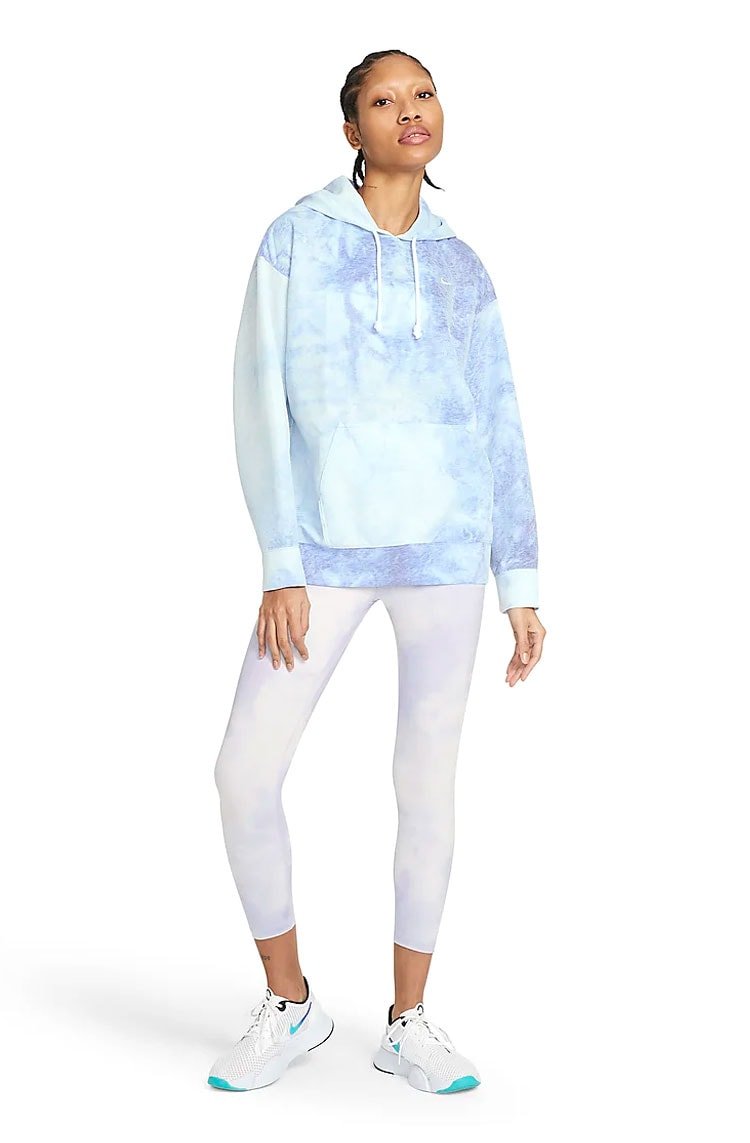 Moletom Nike Icon Clash Feminino Azul/Branco - NewSkull