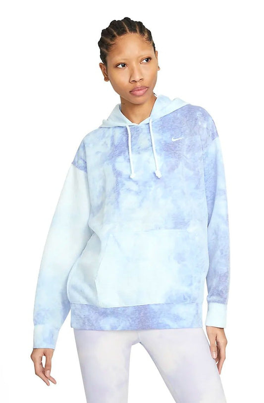 Moletom Nike Icon Clash Feminino Azul/Branco - NewSkull
