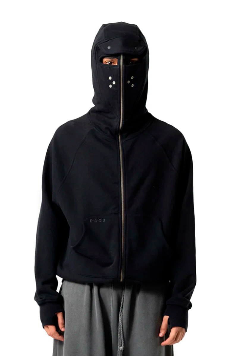 Moletom PACE X - phora Hoodie Black Preto - NewSkull