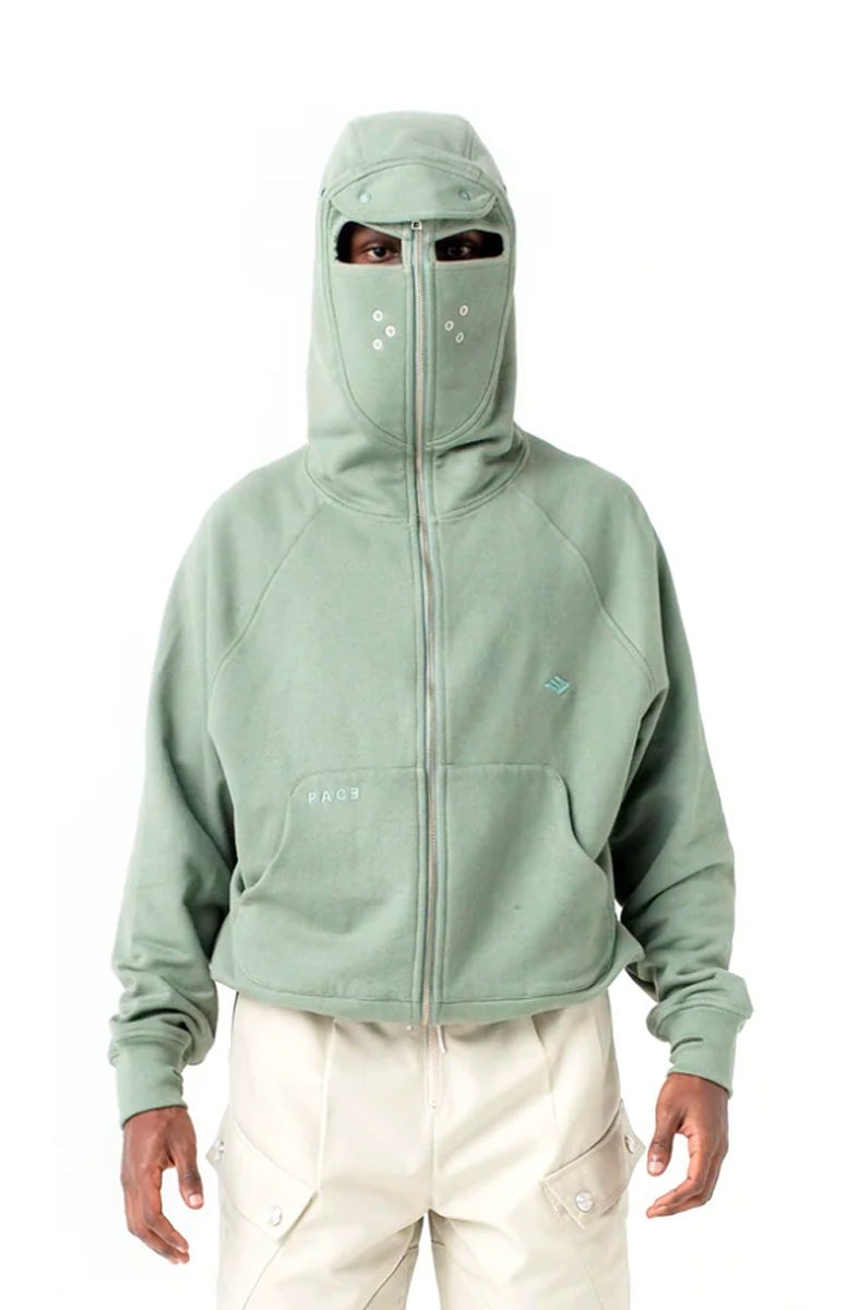 Moletom PACE X - phora Hoodie Pale Green Verde - NewSkull
