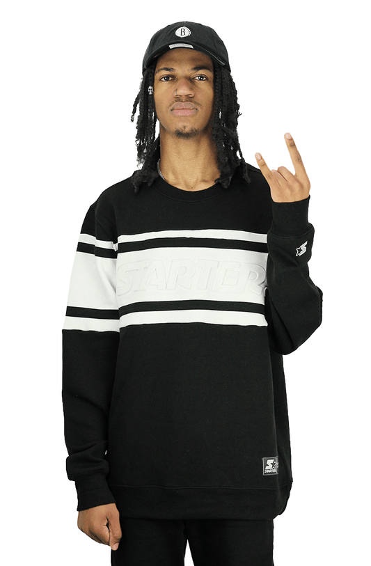 MOLETOM STARTER LOGO CARECA PRETO - NewSkull