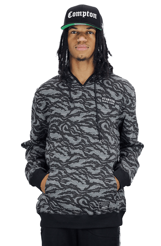 MOLETOM STARTER TIGER CAMO CINZA - NewSkull