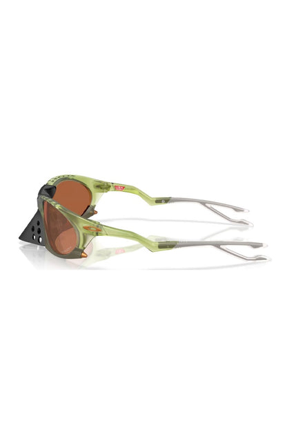 Óculos de Sol Oakley Plantaris Matte Transparent Fern Prizm Tungsten Verde - NewSkull