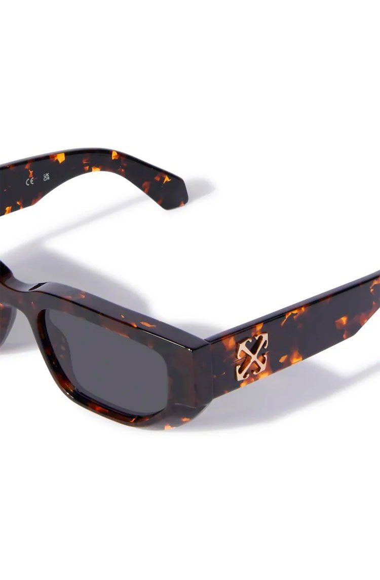 Óculos de Sol Off - White Greeley Sunglasses Havana Dark Grey - NewSkull